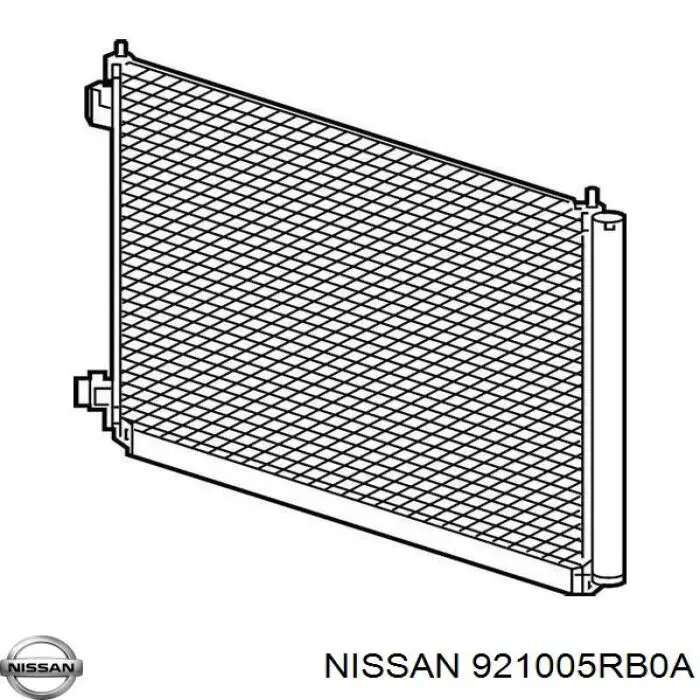921005RB0A Nissan радиатор кондиционера