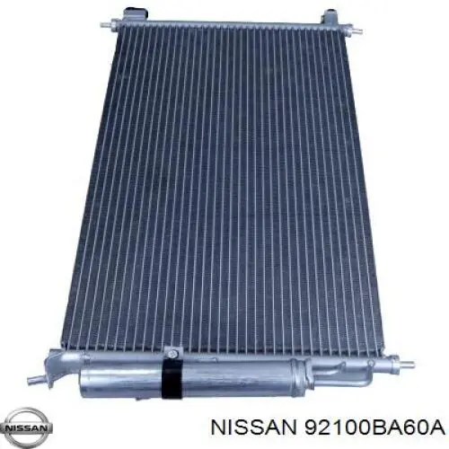 92100BA60A Nissan radiador de aparelho de ar condicionado