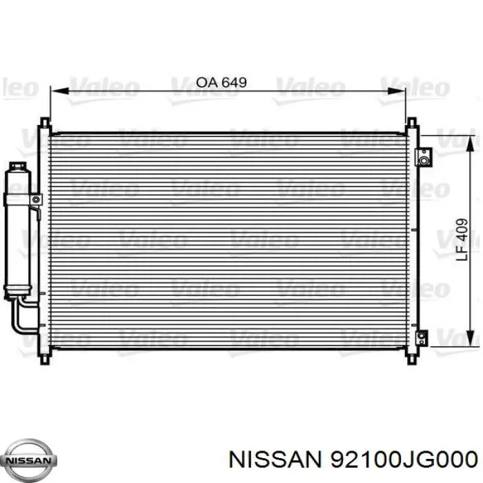 Купить 92100JG000 Nissan/Infiniti Радиатор системы охлаждения кондиционера