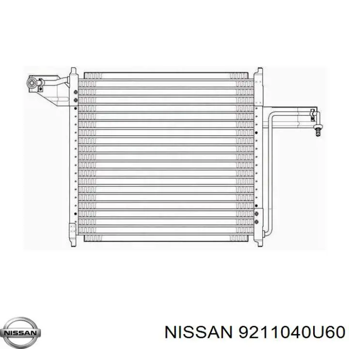 9211040U00 Nissan радиатор кондиционера