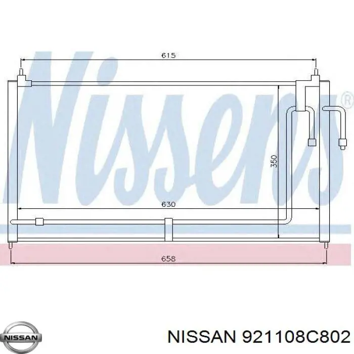  Радиатор кондиционера Nissan Serena 