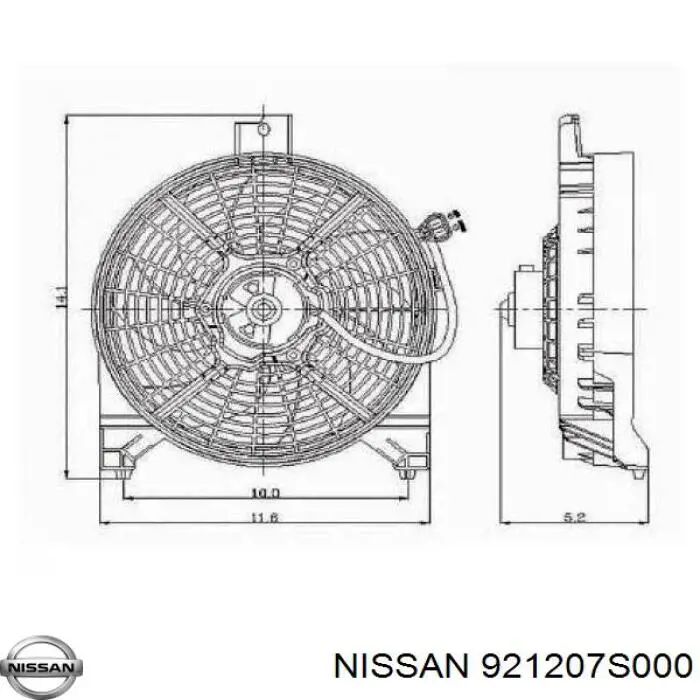 921207S000 Nissan/Infiniti Вентилятор радиатора