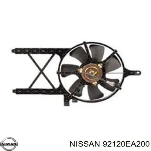 Ventilador elétrico de aparelho de ar condicionado montado (motor + roda de aletas) para Nissan Pathfinder (R51)