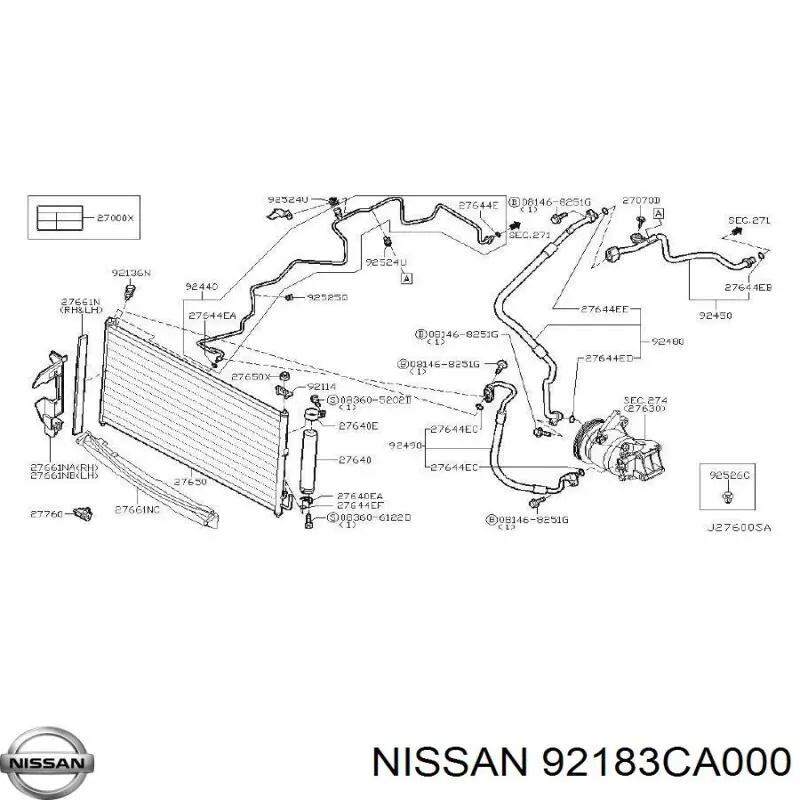 92183CA000 Nissan/Infiniti 