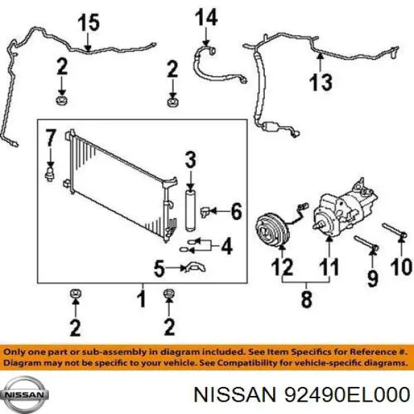 92490EL000 Nissan 