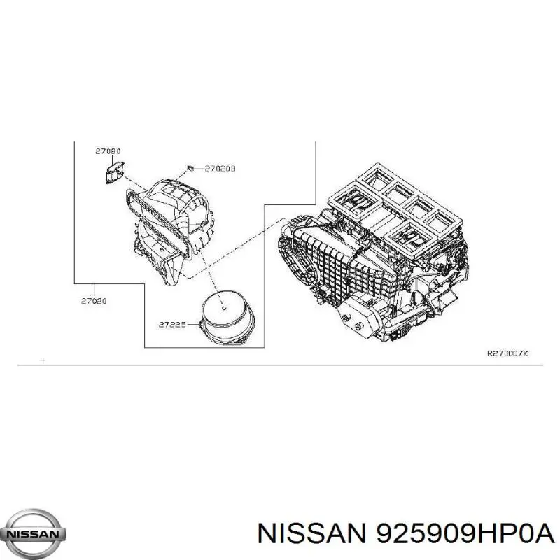  925909HP0A Nissan