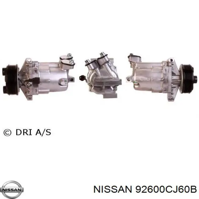 92600CJ61B Nissan compressor de aparelho de ar condicionado