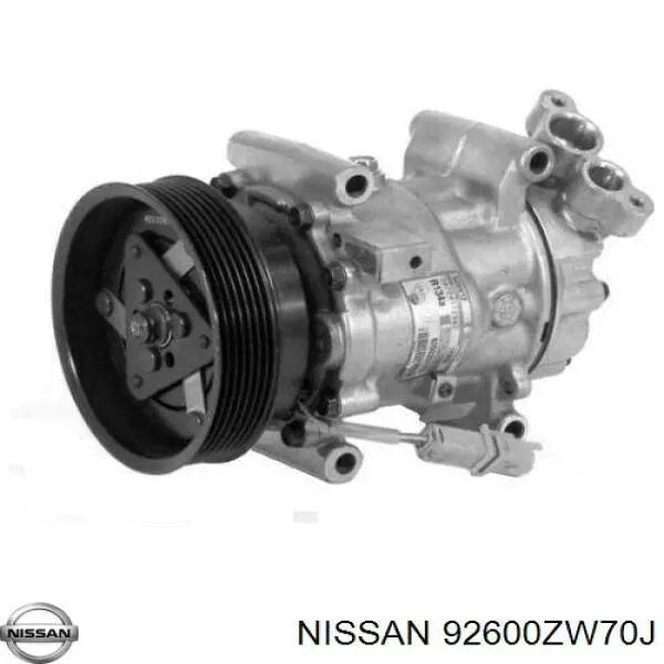 Компрессор кондиционера 92600ZW70J Nissan