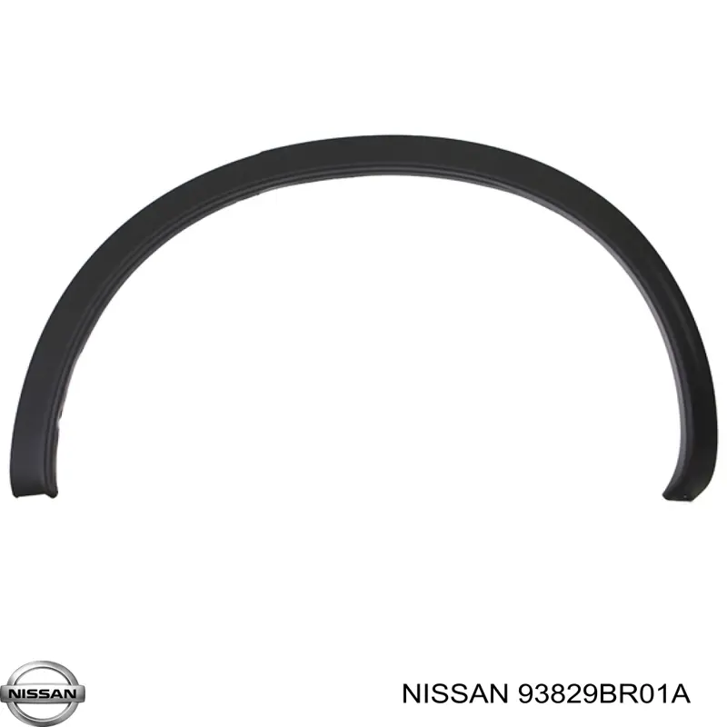 Расширитель (накладка) арки заднего крыла левый 93829BR01A Nissan/Infiniti