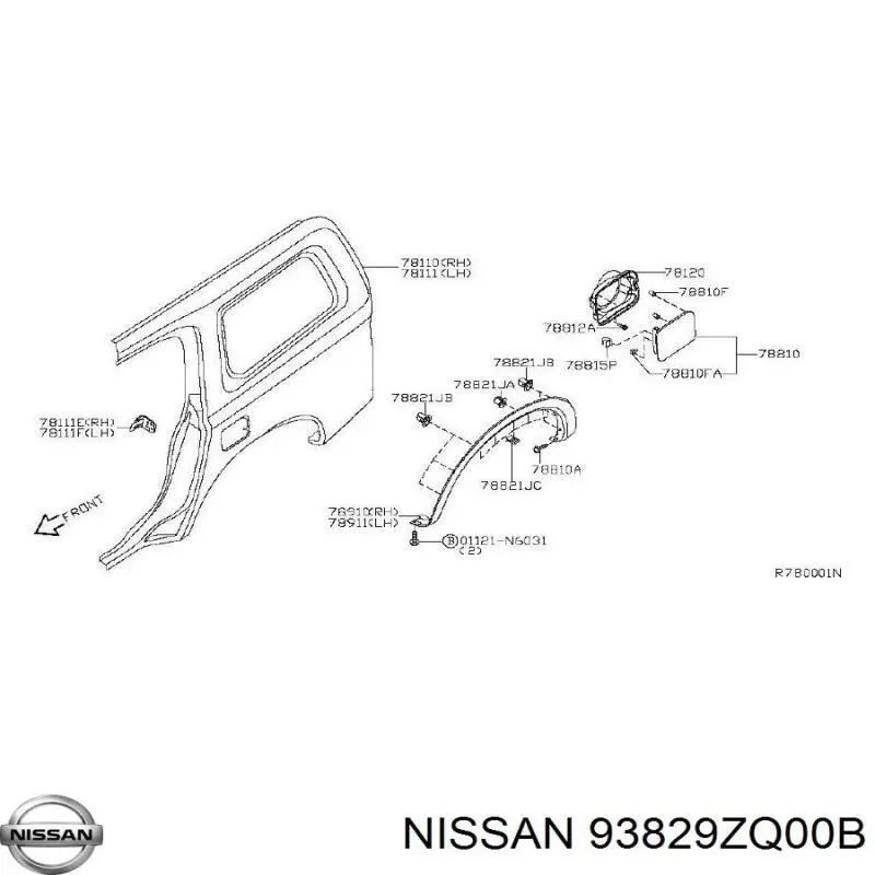 Купить 93829ZQ00B Nissan/Infiniti 