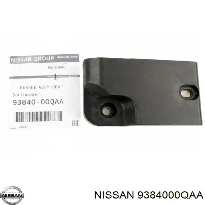 9384000QAA Nissan barra da porta traseira batente inferior