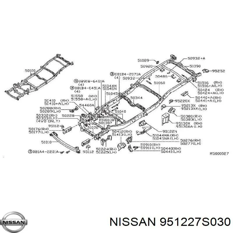  Nissan/Infiniti 951227S030 цена, от 2068.67 USD