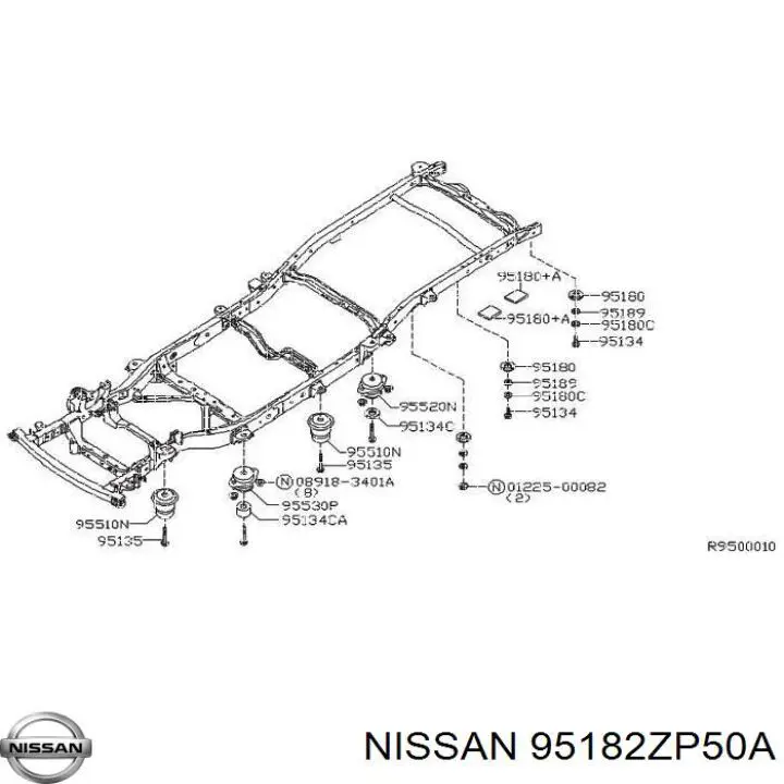 Купить 95182ZP50A Nissan/Infiniti 