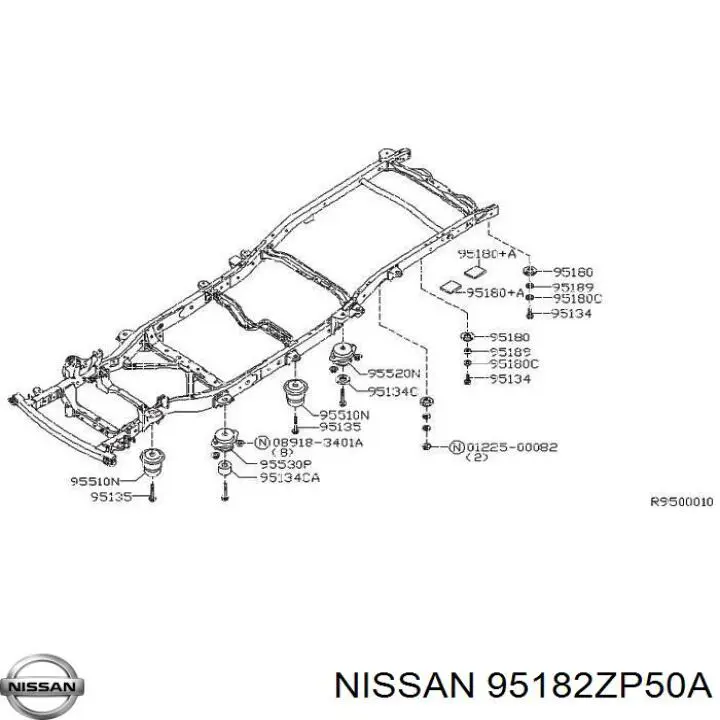  Nissan/Infiniti 95182ZP50A цена, от 12.98 USD
