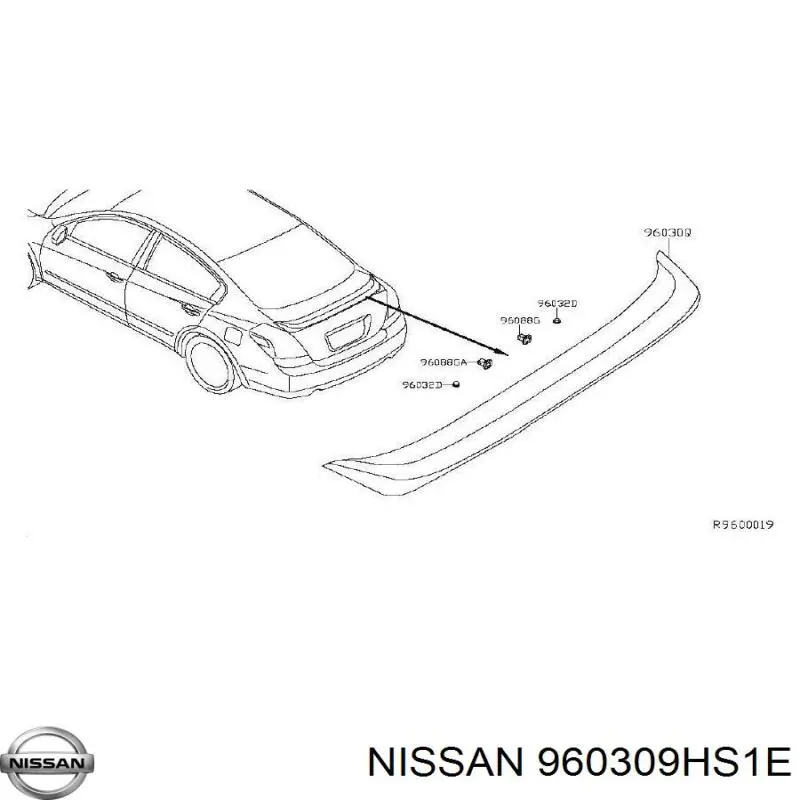  960309HS1E Nissan