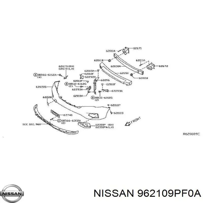 Купить 962109PF0A Nissan/Infiniti 