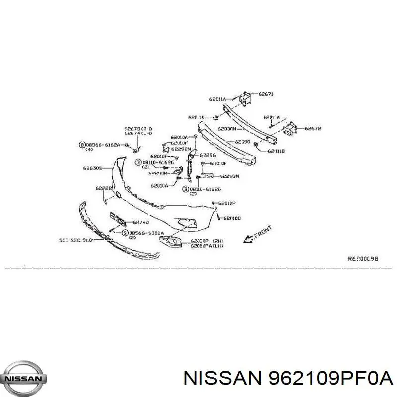 962109PF0A Nissan/Infiniti 