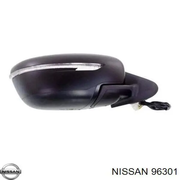 Правое боковое зеркало Nissan/Infiniti 96301