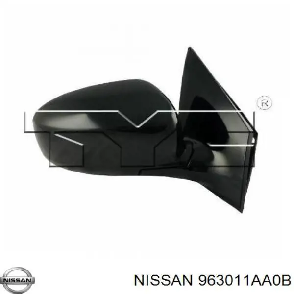 Купить 963011AA0A Nissan/Infiniti Боковое зеркало заднего вида правое