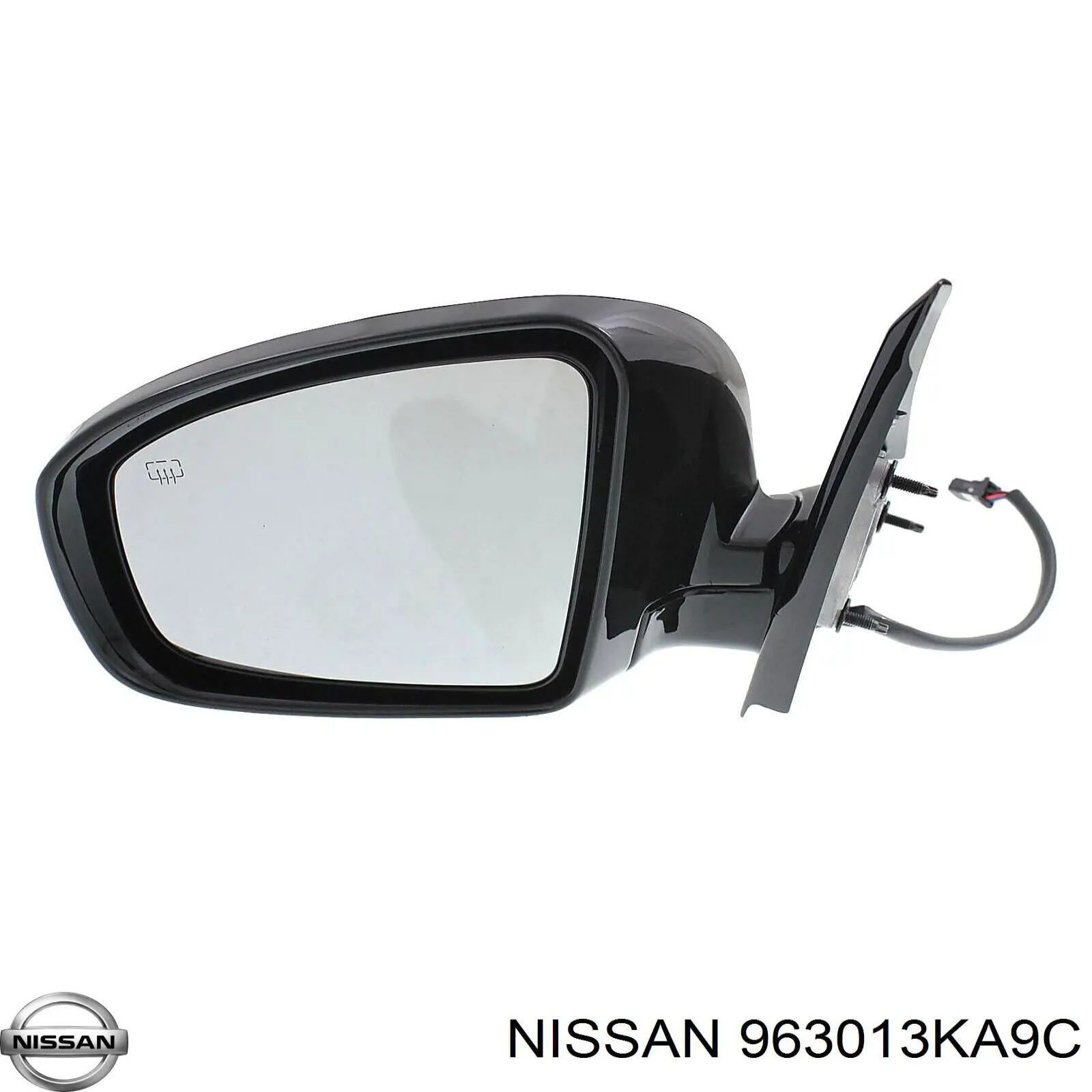 Правое зеркало 963013KA9C Nissan/Infiniti
