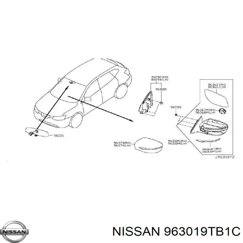  963019TB1C Nissan