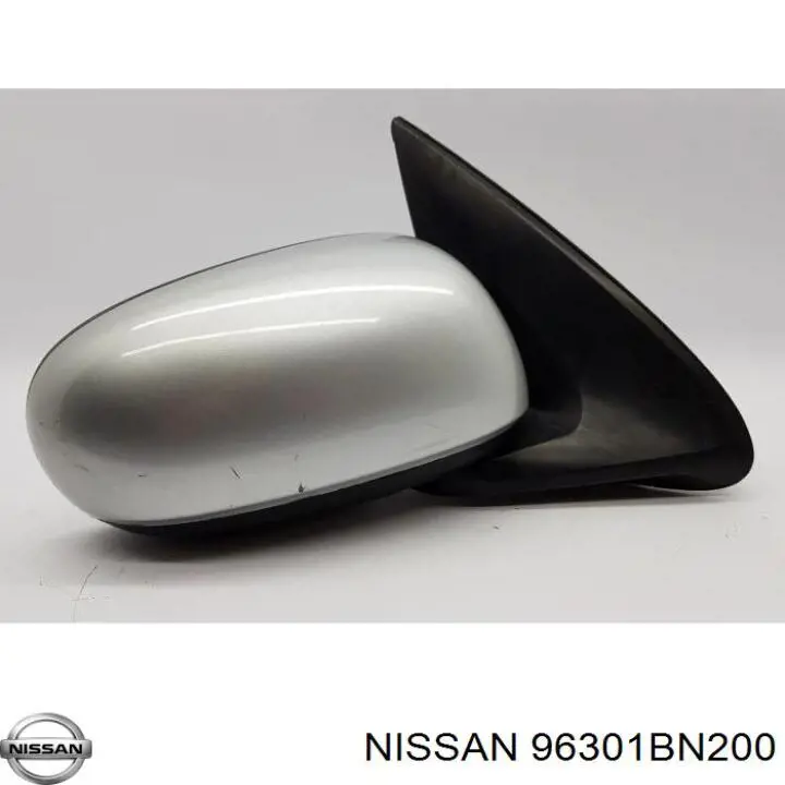 Правое боковое зеркало 96301BN200 Nissan