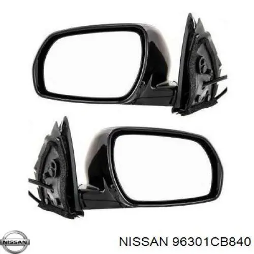 96301CB840 Nissan зеркало заднего вида правое