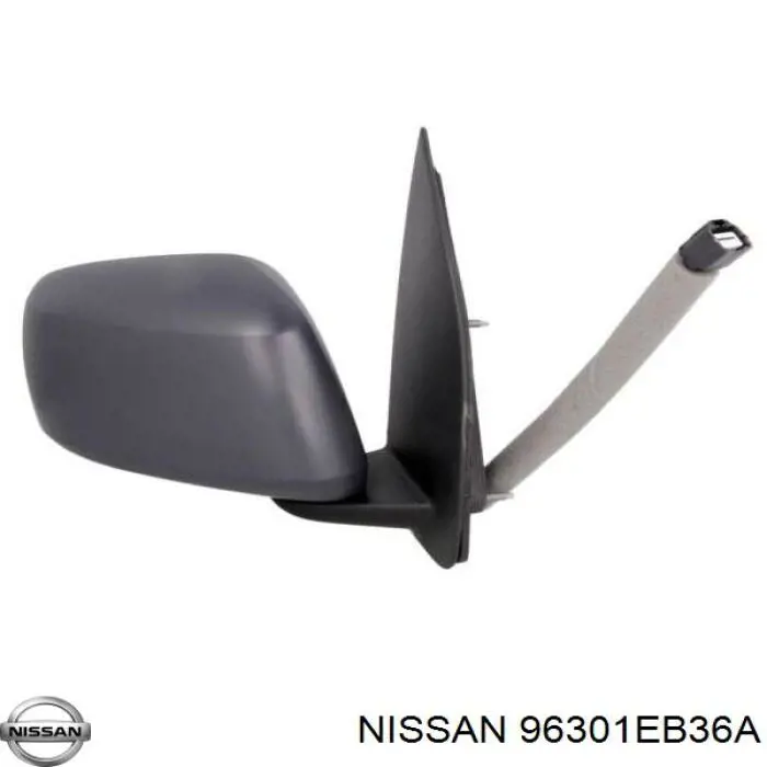 96301EB36A Nissan espelho de retrovisão direito