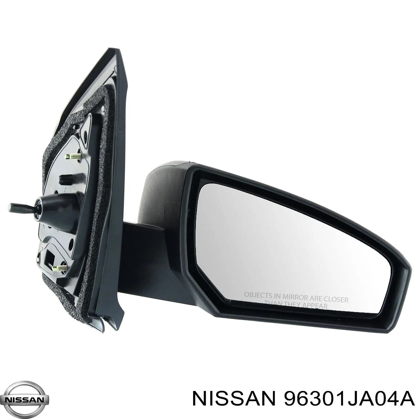 Зеркало заднего вида правое Nissan 96301JA04A
