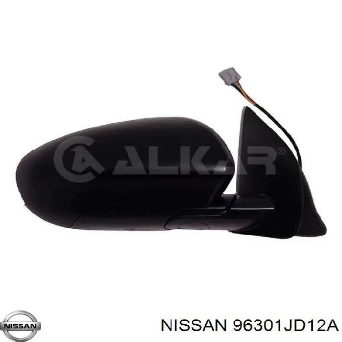 96301JD12A Nissan/Infiniti Зеркало заднего вида правое