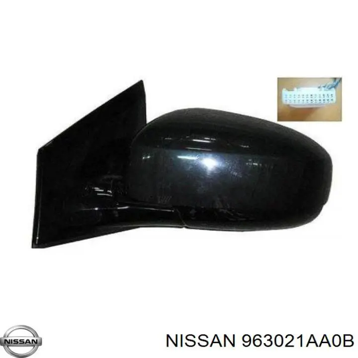 Купить 963021AA0B Nissan/Infiniti Наружное зеркало левое