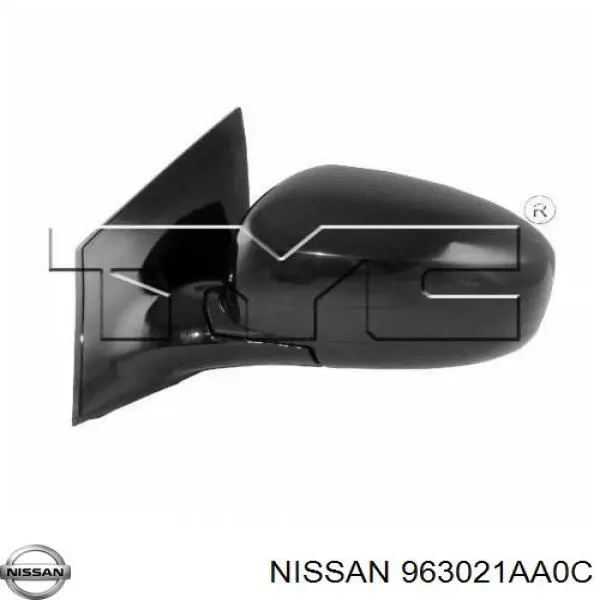 Левое боковое зеркало 963021AA0C Nissan/Infiniti