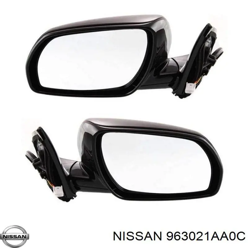 Зеркало заднего вида, левое Nissan/Infiniti 963021AA0C цена, от 63.56 USD