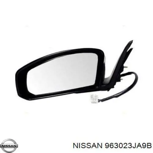 Зеркало левое Nissan/Infiniti 963023JA9B