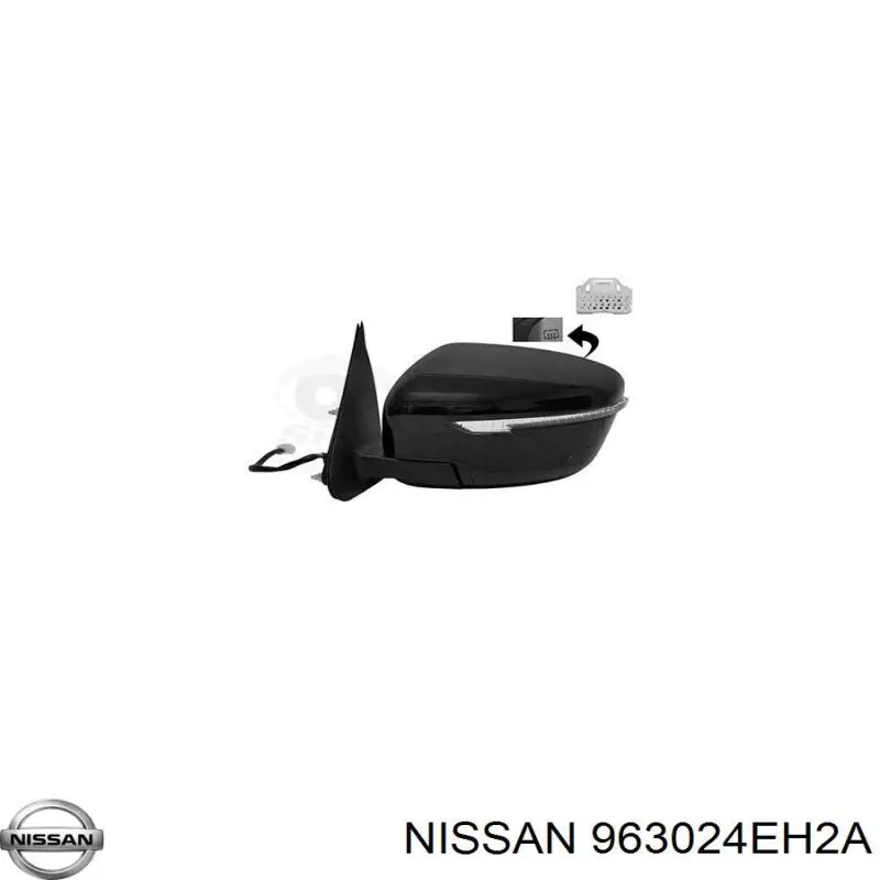 Зеркало заднего вида, левое Nissan/Infiniti 963024EH2A цена, от 349.39 USD