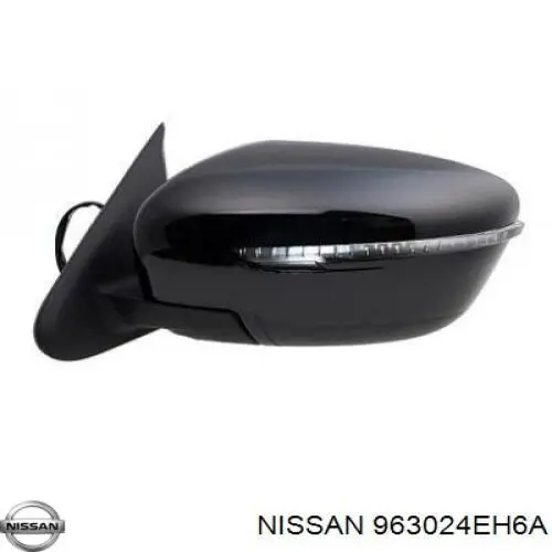  Левое боковое зеркало Nissan Qashqai 2