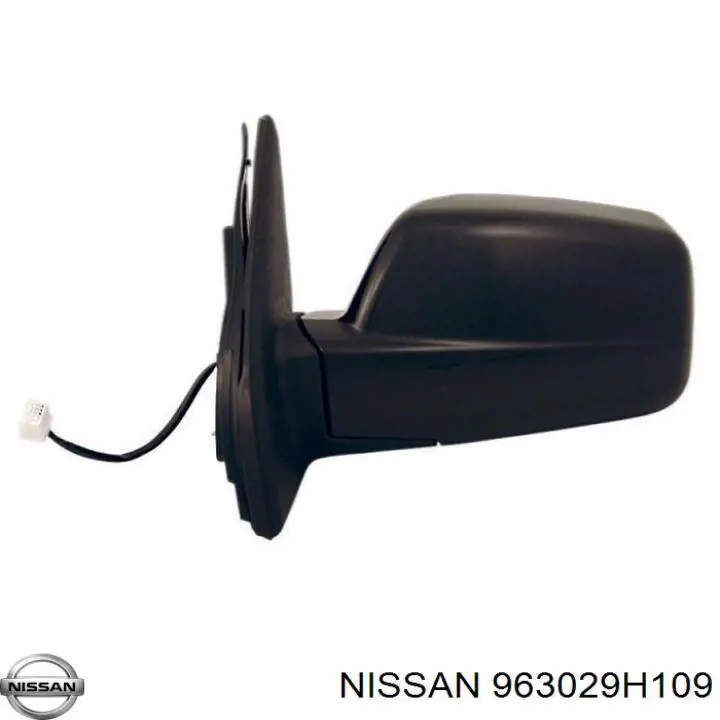 Левое боковое зеркало 963029H109 Nissan