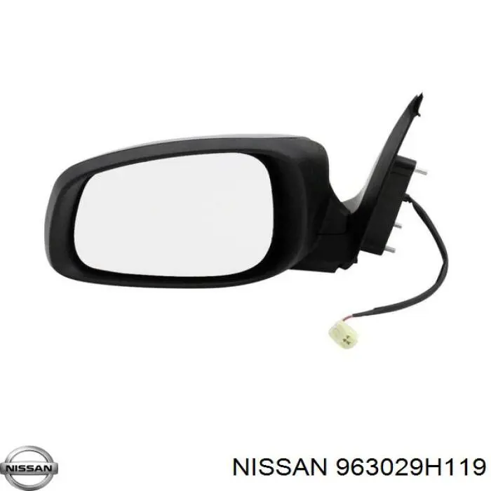 Левое боковое зеркало 963029H119 Nissan/Infiniti