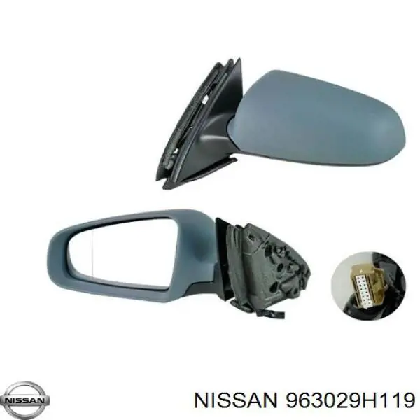 Зеркало левое Nissan/Infiniti 963029H119