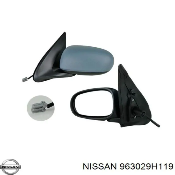 963029H119 Nissan/Infiniti Левое боковое зеркало