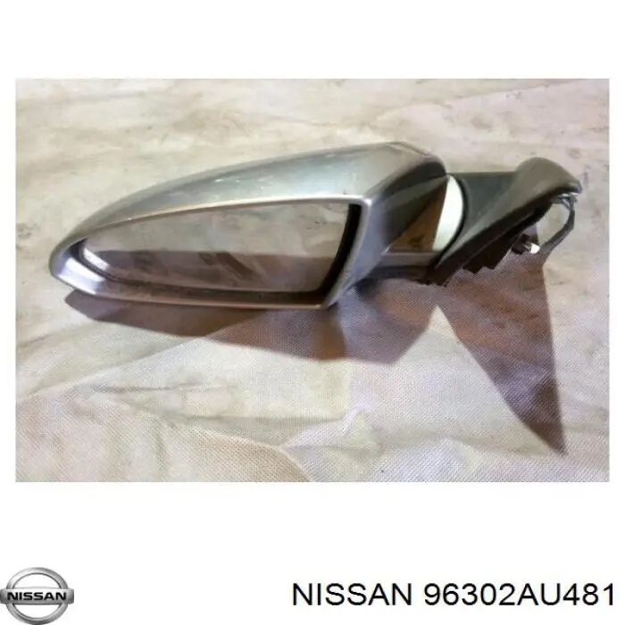 Левое боковое зеркало 96302AU481 Nissan