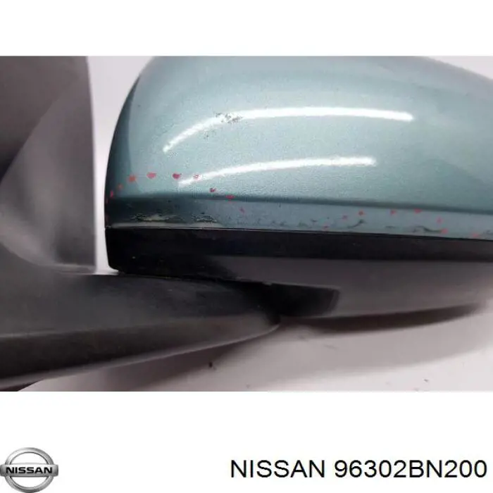 Левое боковое зеркало 96302BN227 Nissan