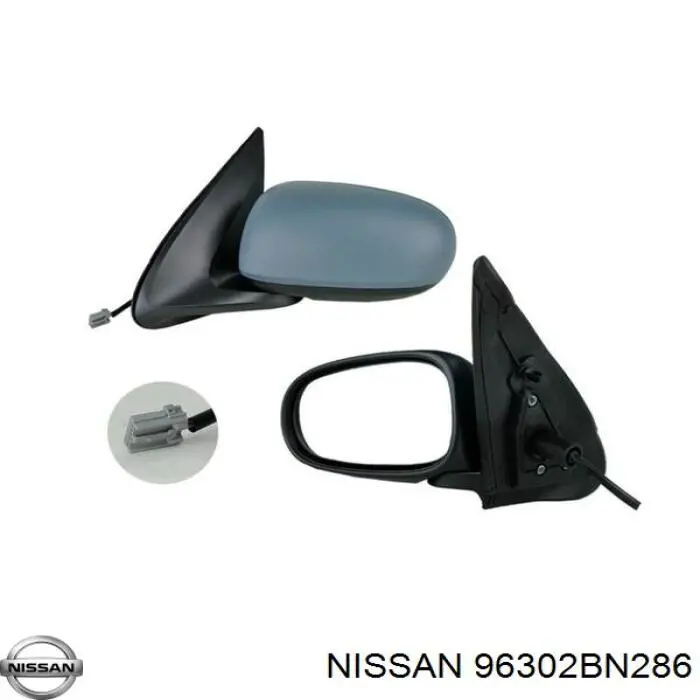 96302BN225 Nissan зеркало заднего вида левое