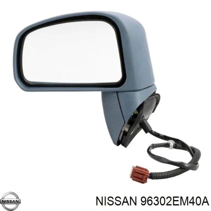 Зеркальный элемент зеркала заднего вида левого на Nissan Tiida ASIA 