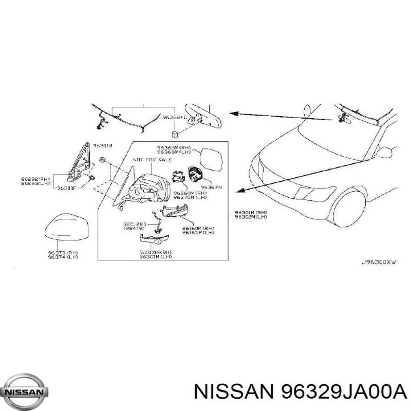  Nissan/Infiniti 96329JA00A цена, от  USD