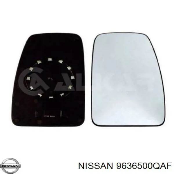 9636500QAF Nissan зеркальный элемент зеркала заднего вида