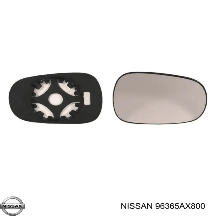 96365AX800 Nissan зеркальный элемент зеркала заднего вида