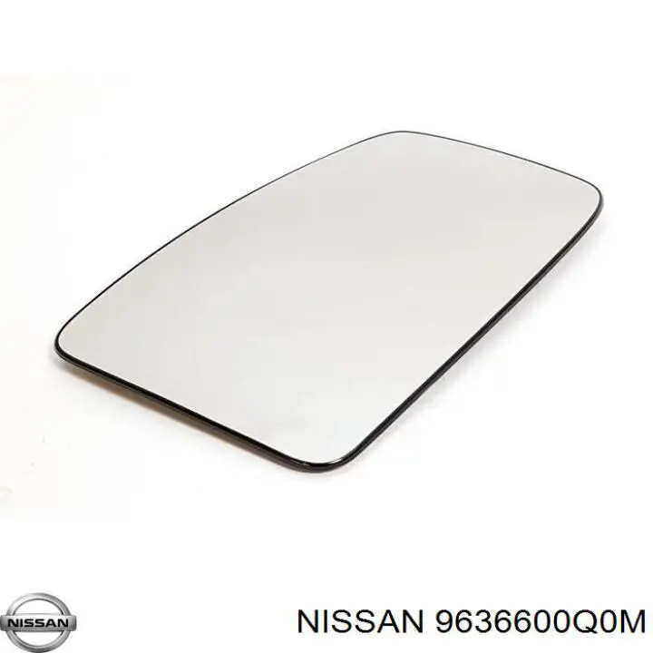 9636600Q0M Nissan зеркальный элемент зеркала заднего вида левого