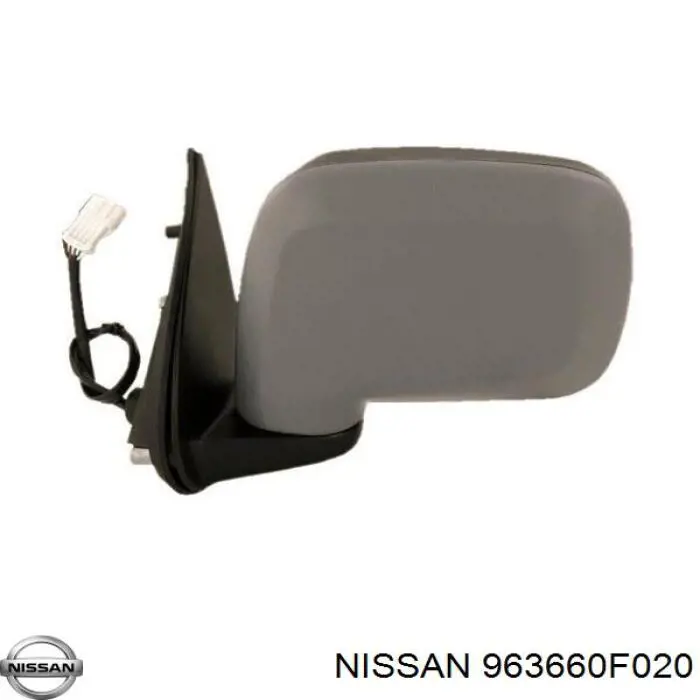 Зеркальный элемент зеркала заднего вида левого на Nissan Terrano II 