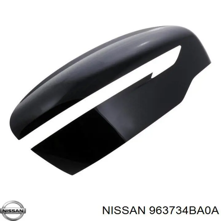 Placa sobreposta (tampa) do espelho de retrovisão direito para Nissan Qashqai (J11)